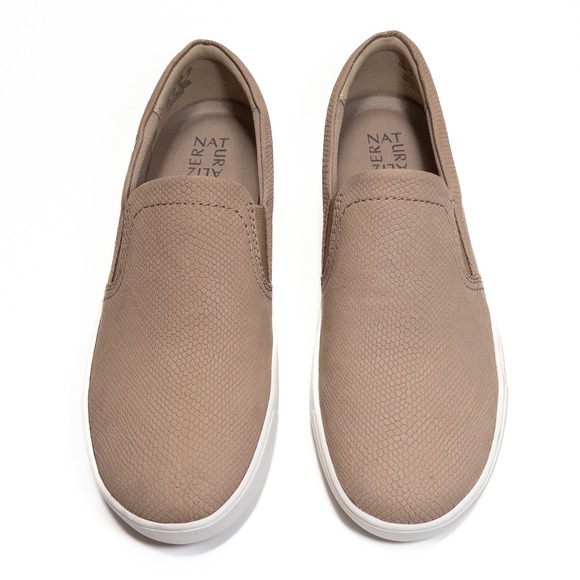 Naturalizer Marianne Women 10W Taupe Snake Embossed Slip On Sneakers - Picture 5 of 14